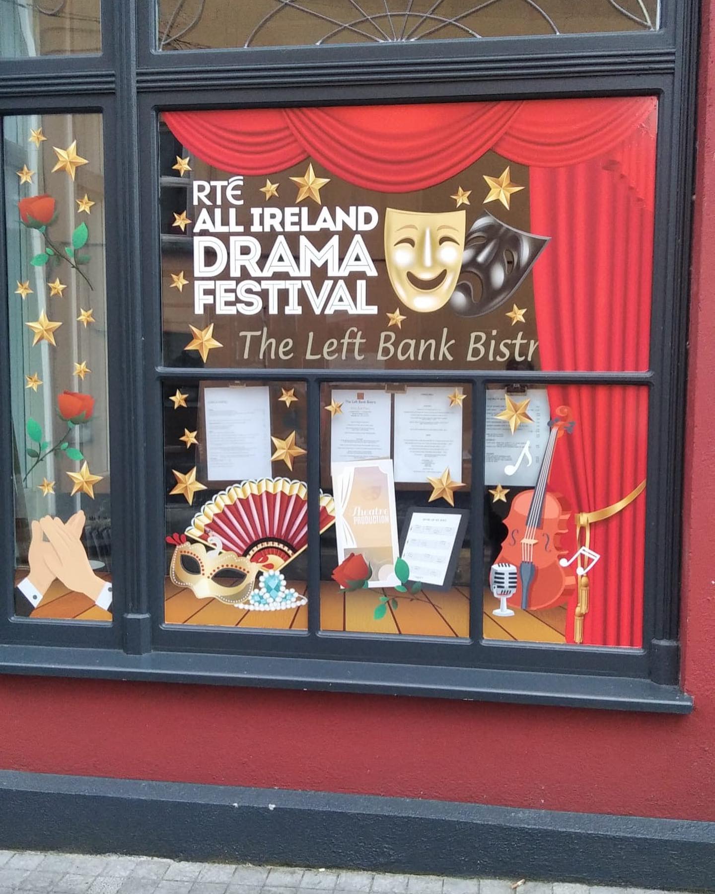 The Left Bank Bistro's Shop Window Display